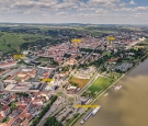 Luftbild der Stadt Krems