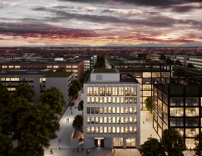 Das i4 in München wird von den Volkstheater-Architekturbüro LRO umgesetzt. © R&S Immobilienmanagement 